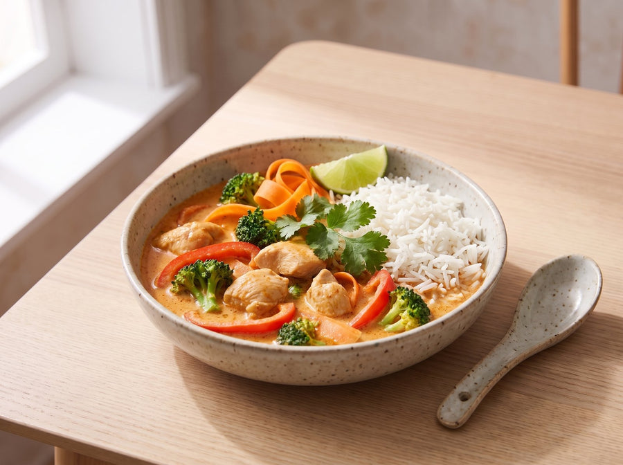 Thai-Curry mit Poulet und Gemüse
