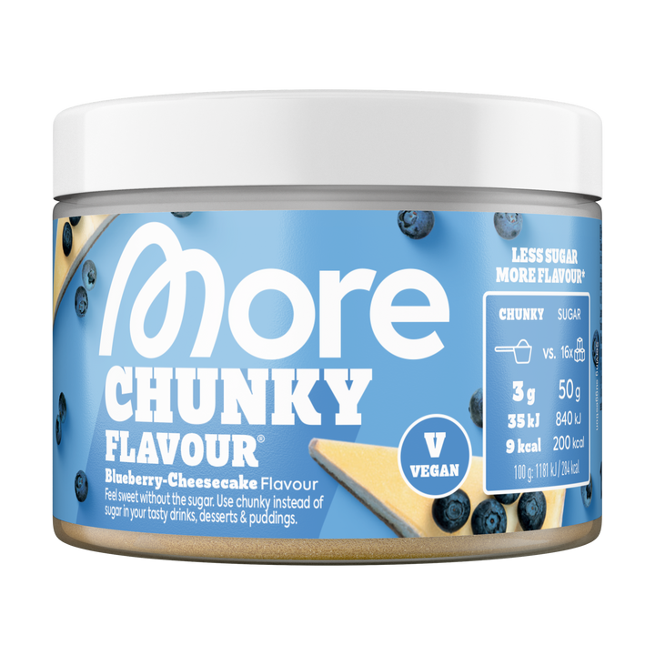 More Nutrition Chunky Flavour | 150g Blueberry Cheesecake (Vegan)