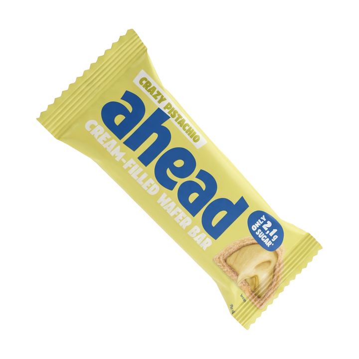 Ahead Cream-Filled Wafer Bar | 30g 30g White Crazy Pistachio