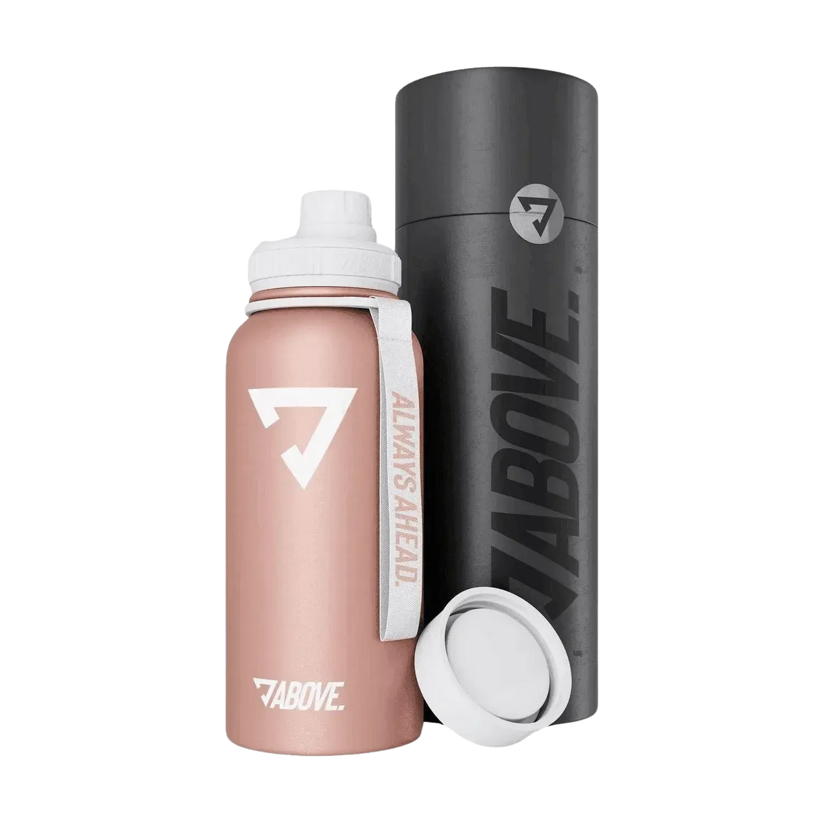 ABOVE. Gourde en acier inoxydable | 950ml (Thermo) Rosé