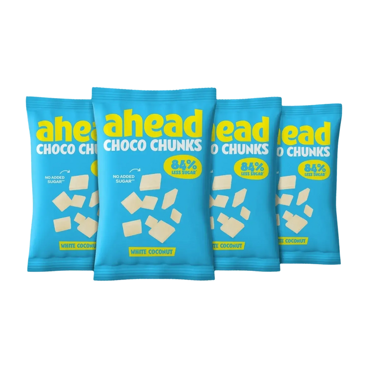 Ahead Chocolate Chunks | 150g White Coconut Chocolate 4x150g