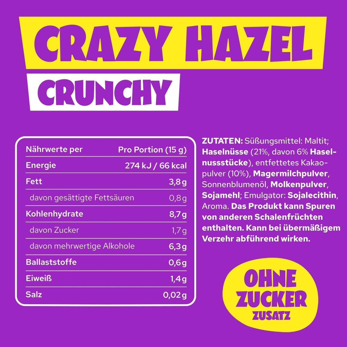 Ahead Crazy pâte à tartiner aux noix | 200g