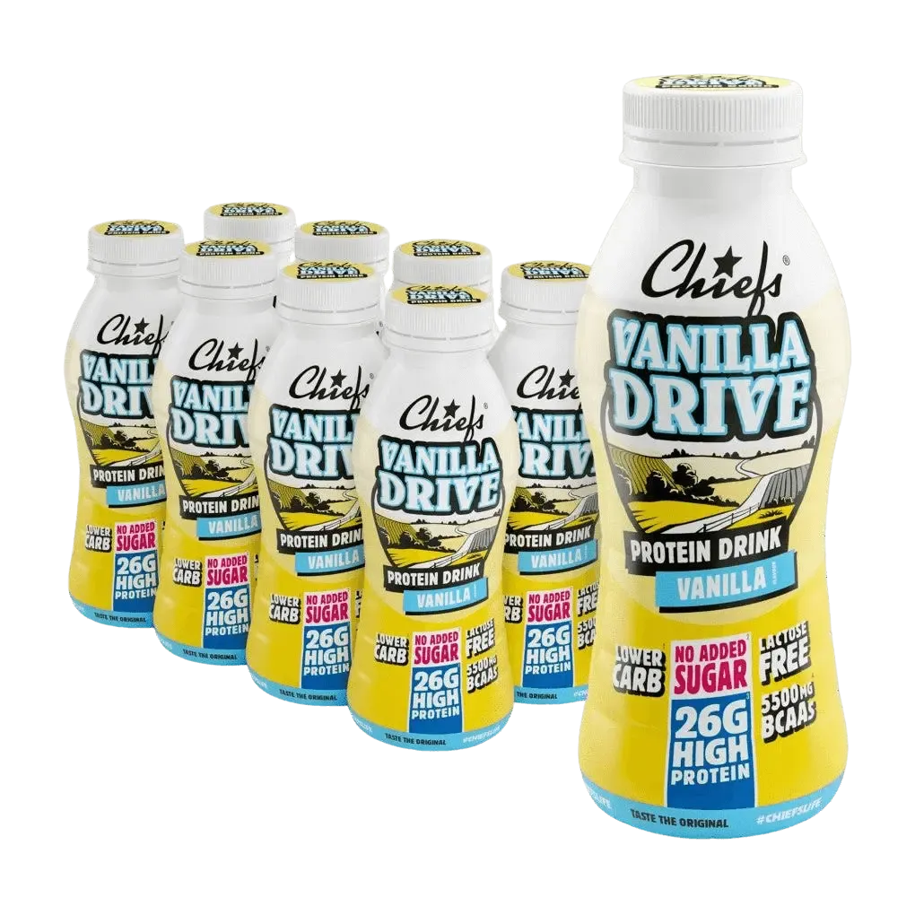 Chiefs Protein Drink | 330ml 8x330ml Vanilla Drive