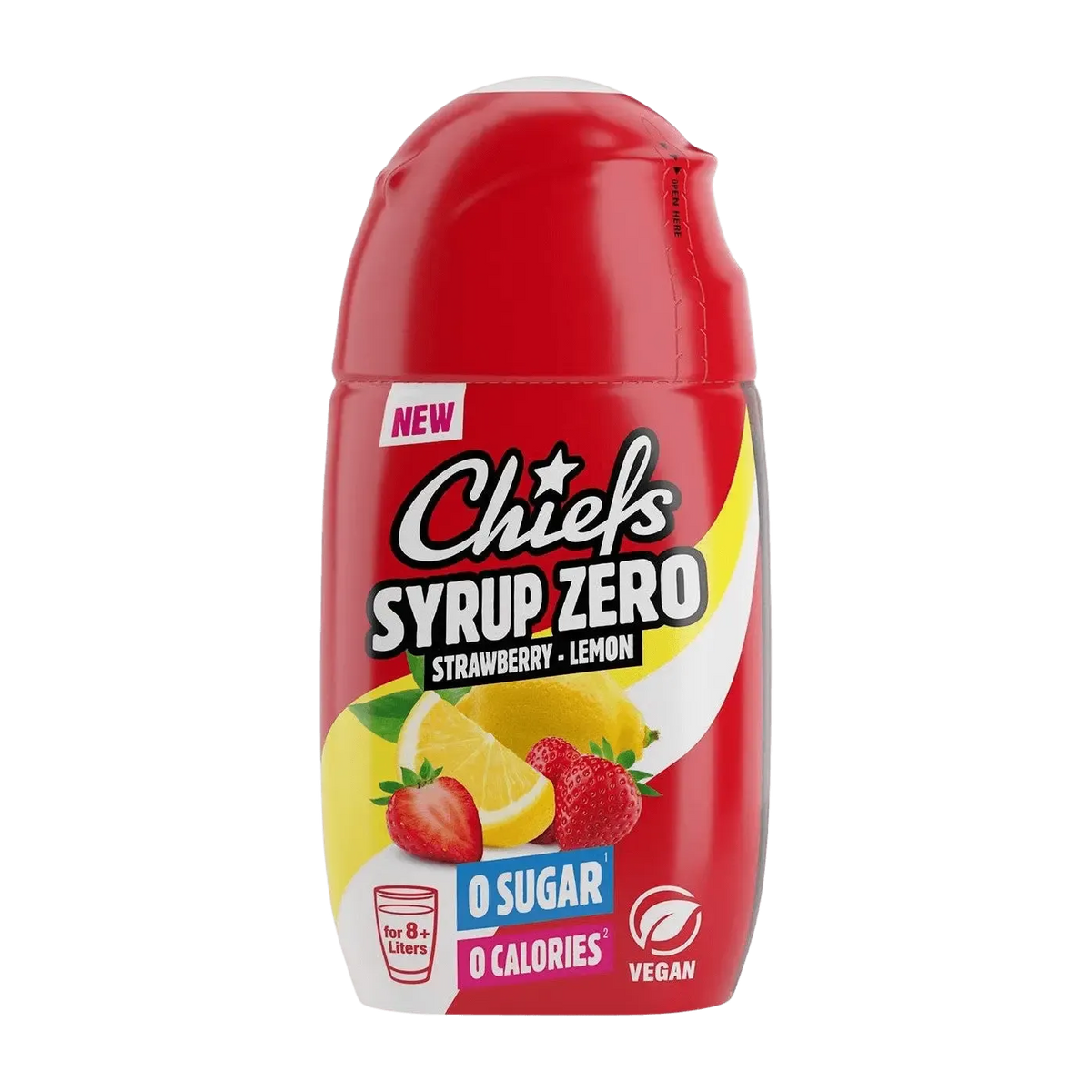 Chiefs Zero Sirup | 65ml Strawberry Lemon
