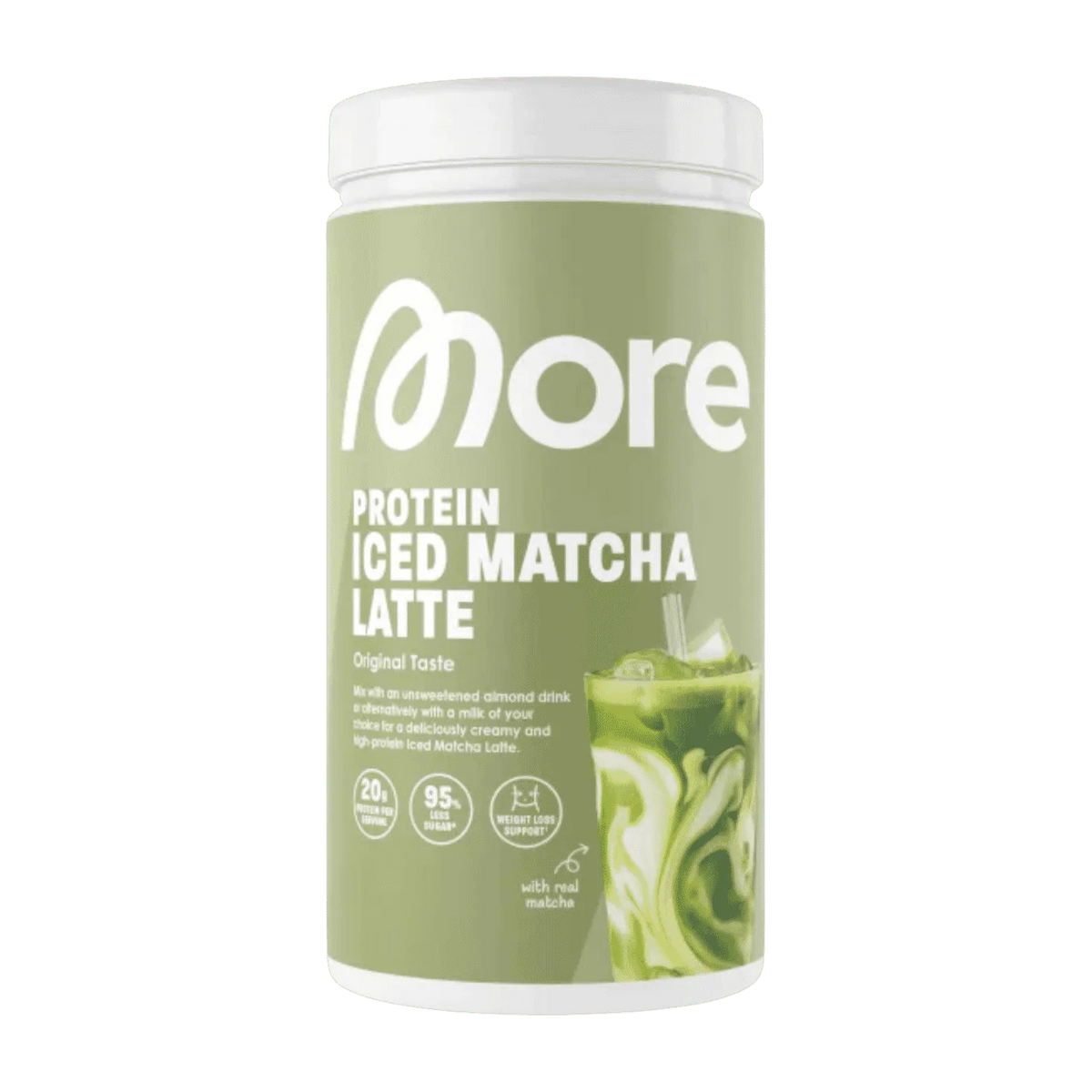 More Nutrition Protein Iced Matcha Latte | 500g - Original Taste