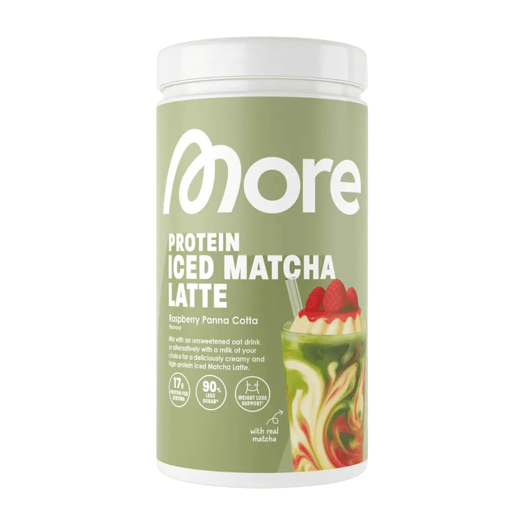 More Nutrition Protein Iced Matcha Latte | 500g - Raspberry Panna Cotta