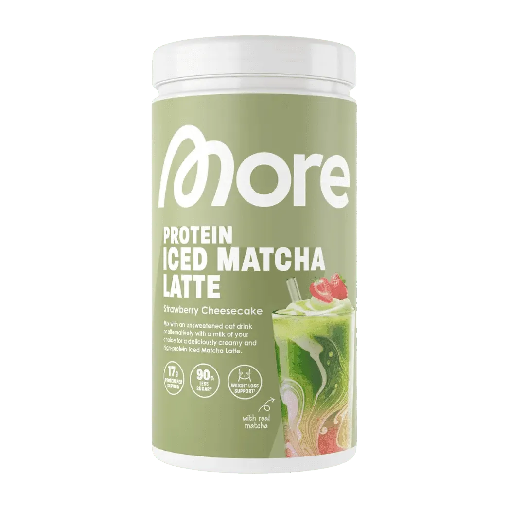 More Nutrition Protein Iced Matcha Latte | 500g - Strawberry Cheesecake