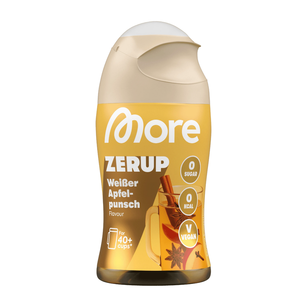 More Nutrition Zero Sirup | 65ml - Weisser Apfelpunsch
