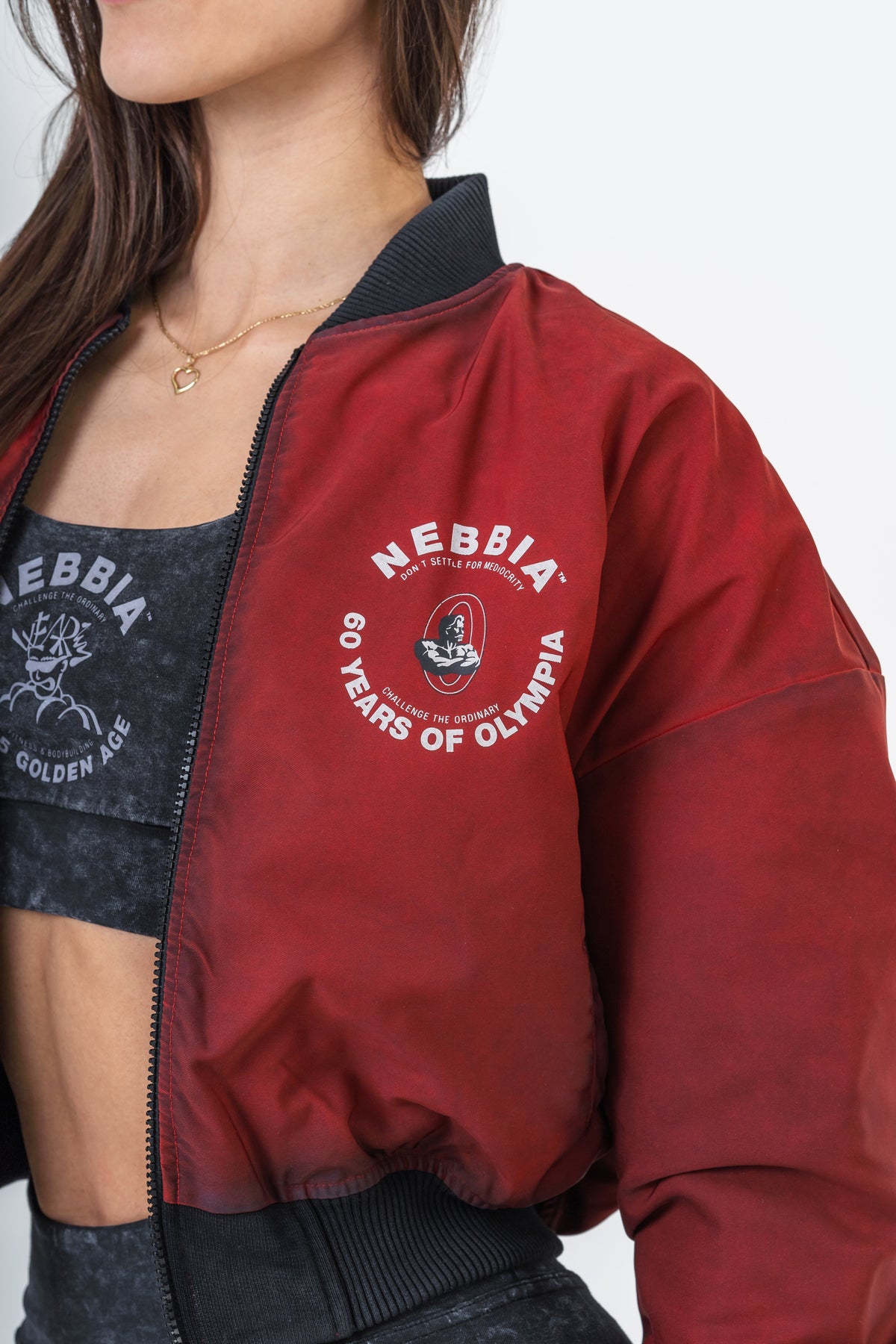 Nebbia Washed-Off Women's Bomber Jacket LEGEND