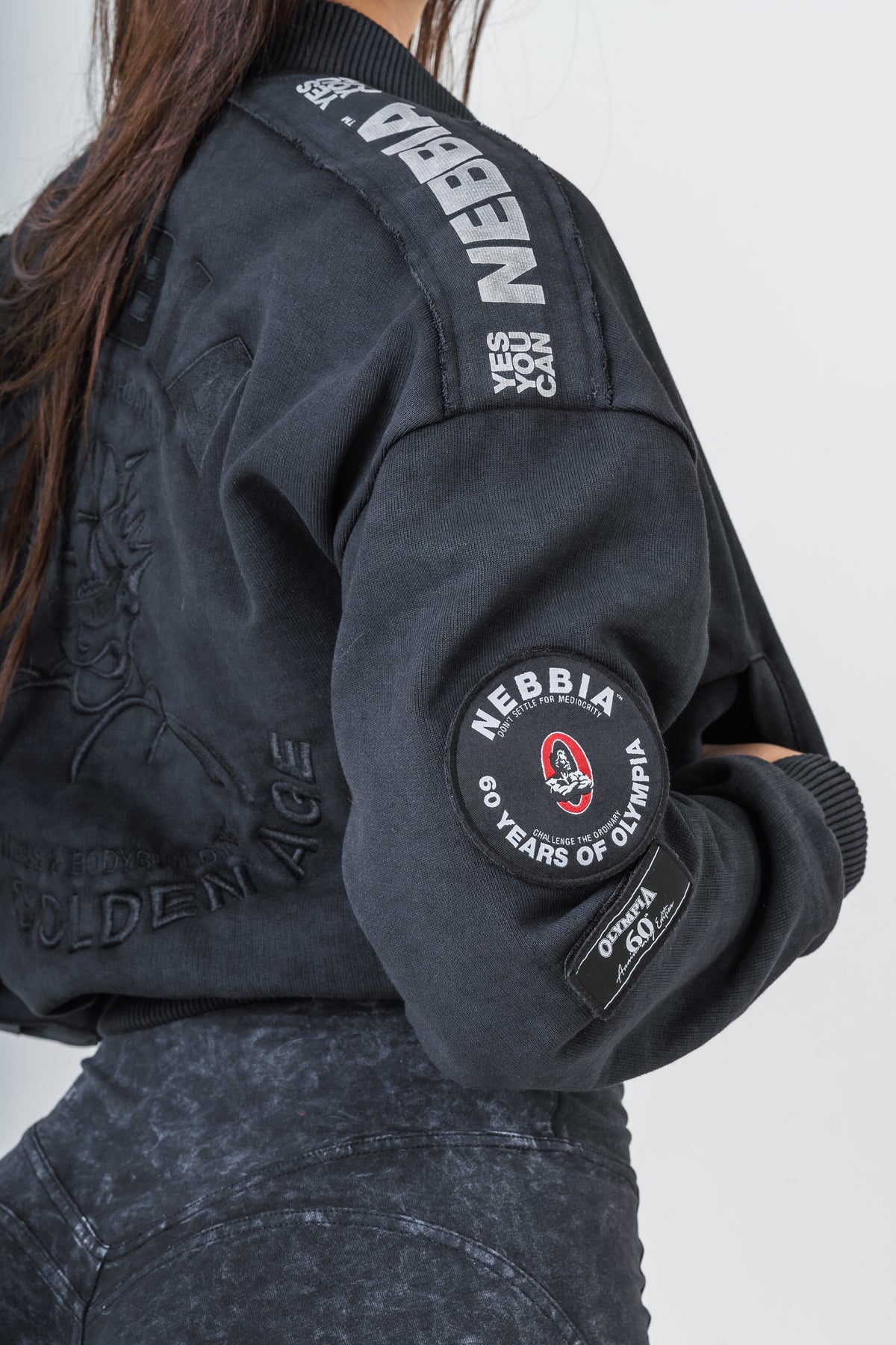 Nebbia Washed-Off Women's Bomber Jacket LEGEND