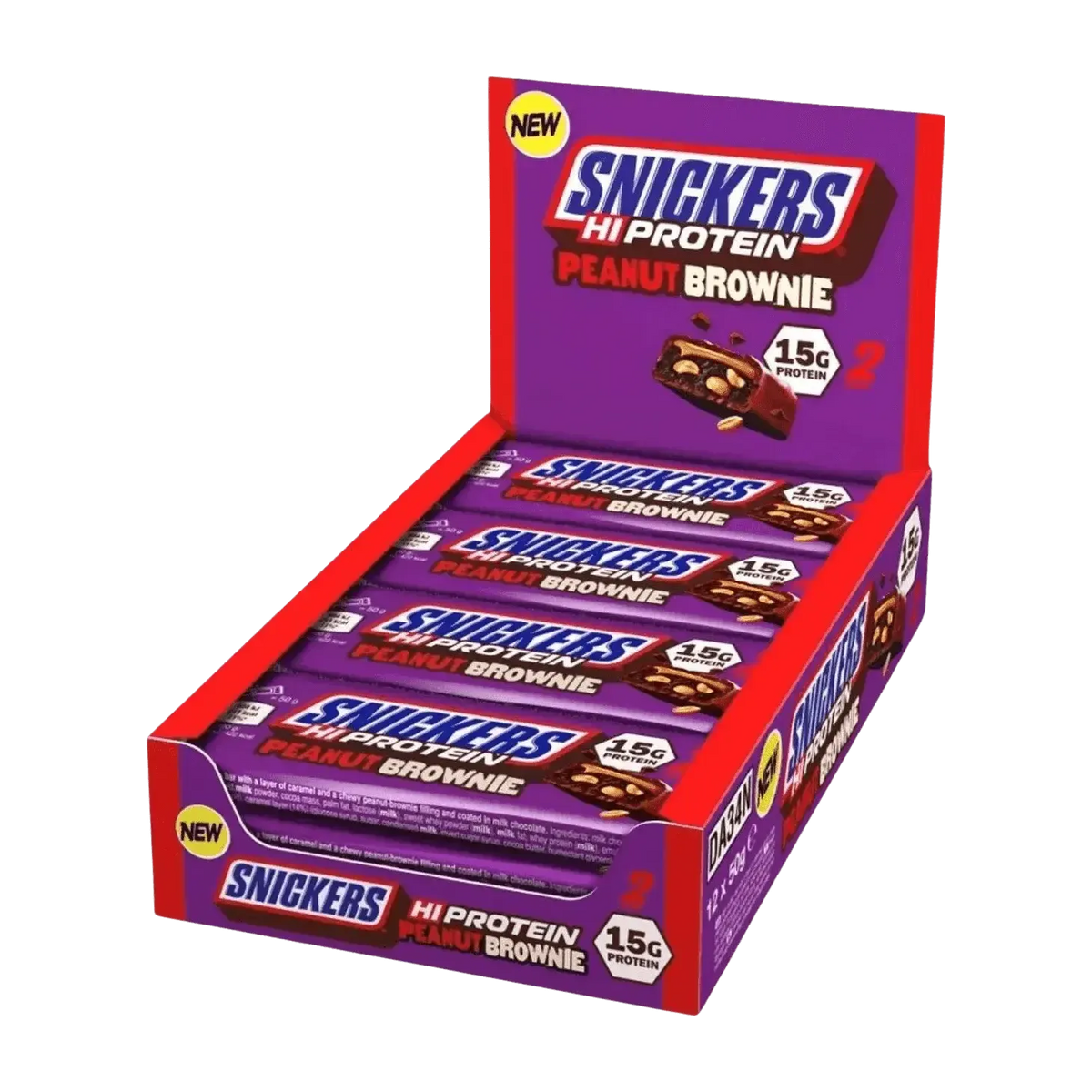 Snickers Hi Protein Bar - Peanut Brownie | 57g 12x57g