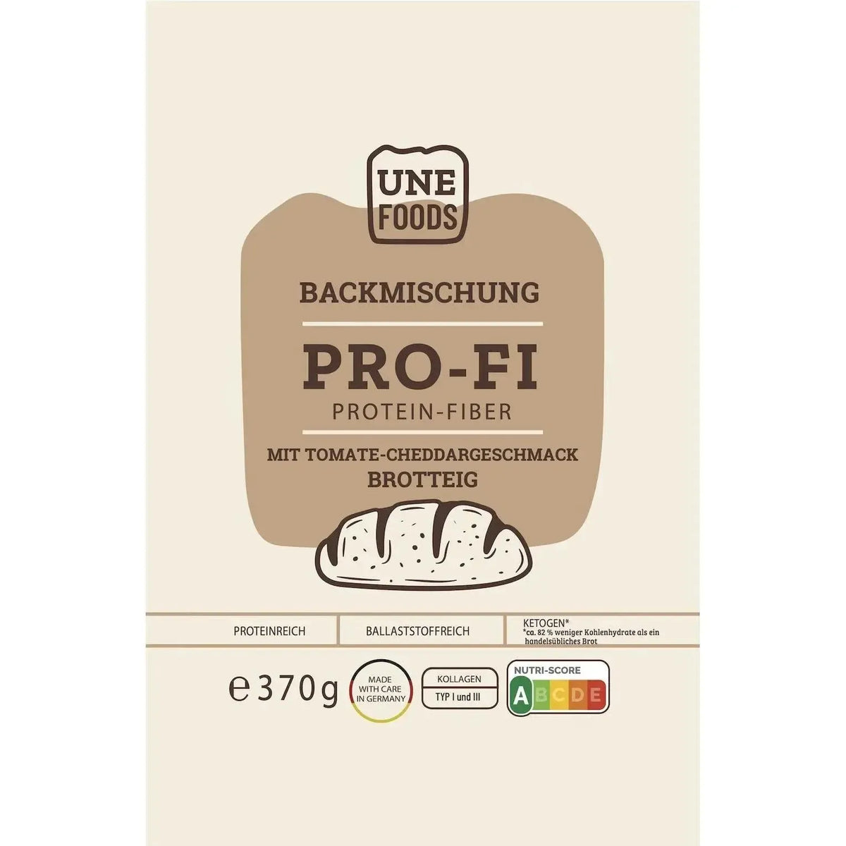 Unefoods Mélange à pain protéiné Low-Carb | 370g