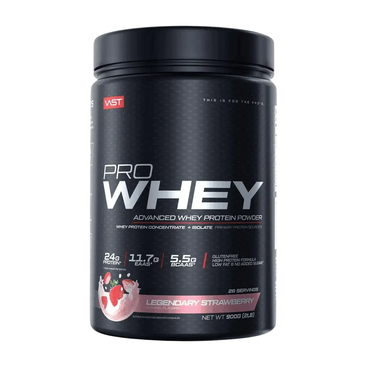 VAST PRO WHEY | 900g Strawberry & Cream