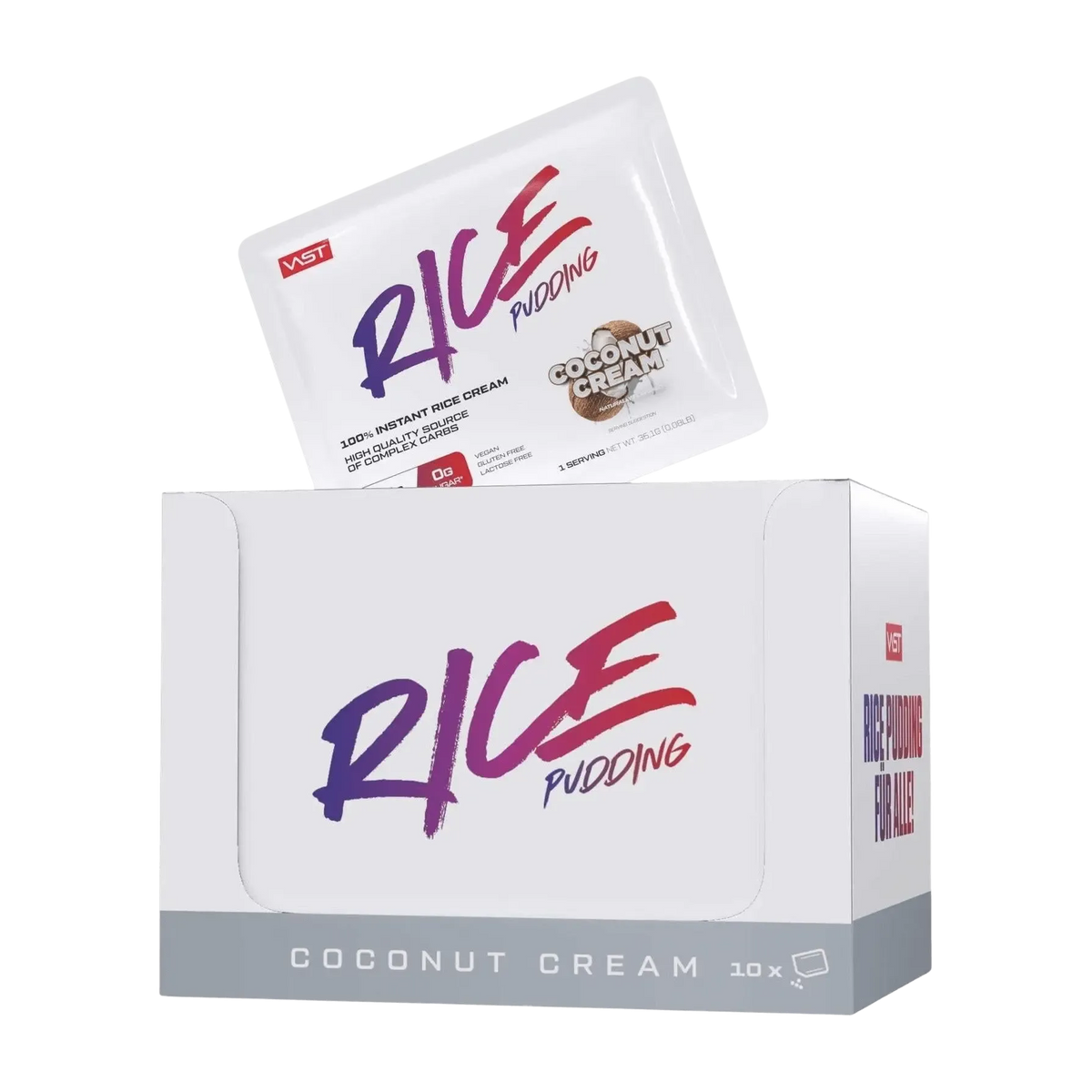VAST Rice Pudding To-Go Box | 10x30g Coconut Cream