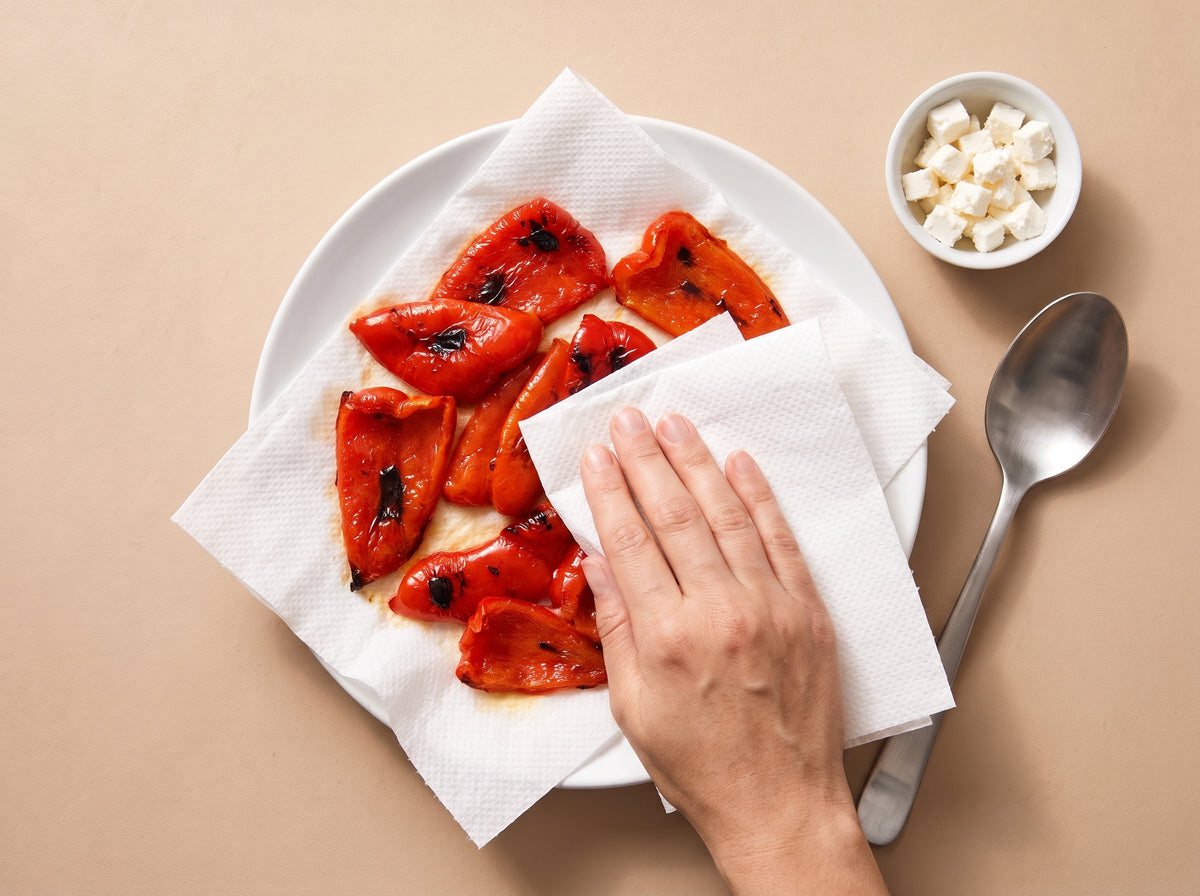 Paprika-Feta-Dip – Paprika trocken tupfen