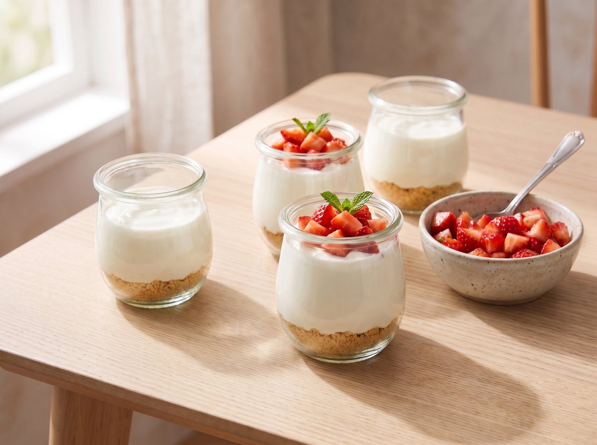 Coupe les fraises en petits morceaux, mélange-les avec le sirop zéro et...